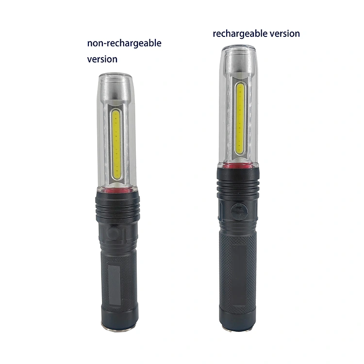 3 in 1 Multi-Functional Aluminum COB LED Rechargeable Flashlight